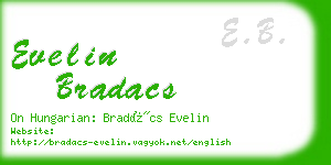 evelin bradacs business card